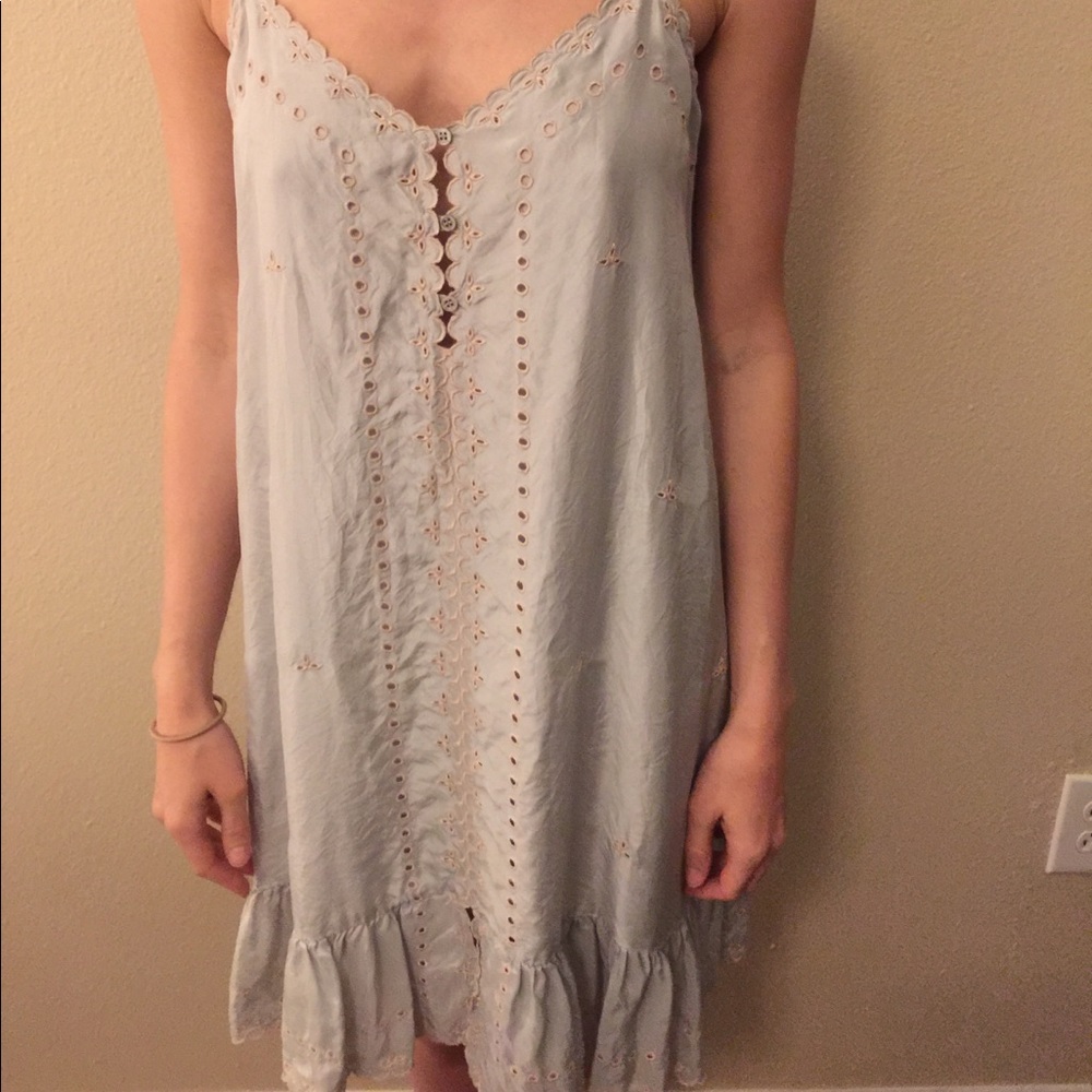 Badydoll silver & pink dress